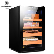 茄龙（CIGARLOONG）雪茄柜恒温恒湿德国家用电子雪茄柜雪茄盒无霜风冷雪茄保湿柜CL-68C CL-65C保湿黑色