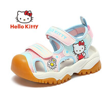 HELLOKITTY 童鞋女童凉鞋 夏季儿童机能鞋包头防滑女宝宝沙滩鞋 K152A3013浅月25