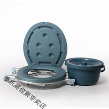 助行器坐便配件辅助行走器坐便椅马桶椅组装套件 掀盖式塑料坐便