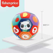 费雪儿童足球宝宝玩具球幼儿园小皮球1-3-6岁婴儿拍拍球耐磨加厚护脚软健身球运动球 F6008-2足球彩色15CM