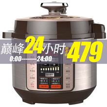 美的 电压力锅电饭煲 家用电压力煲智能电高压锅 一锅双胆5段加压微压煮饭 10大功能菜单大面板 MY-CS5036P