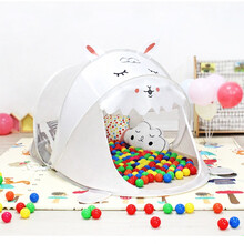 儿童帐篷游戏屋室内户外自动免安装宝宝小房子便携折叠男孩女孩过家家玩具 小羊驼 无垫款