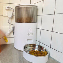 hoopet宠物自动喂食器猫咪投食器智能猫食盆自动猫粮机定时猫粮桶狗狗用品投喂器 app控制款自动喂食器