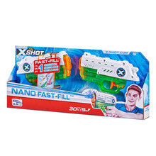 ZURU筑愉X-shot迷你快冲水枪儿童戏水玩具 双只装