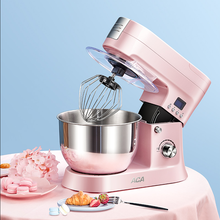 北美电器（ACA）厨师机家用静音和面直流式全自动揉面机搅拌搅蛋机ASM-PE1210A粉色直流升级款