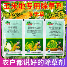 玉米苗后除草剂 不伤玉米地专用烟嘧莠去津封闭杂草顽固杂草玉米农药三联袋苞尊 抗性杂草三连袋【苞尊10组