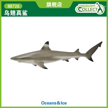 英国CollectA我你他仿真海洋动物模型玩具鲨鱼认知88726乌翅真鲨 乌翅真鲨(长11cm尺寸小)