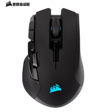 美商海盗船 (USCORSAIR) 铁手 IRONCLAW RGB 无线版 无线/有线鼠标 游戏鼠标 RGB 可充电 黑色 18000DPI