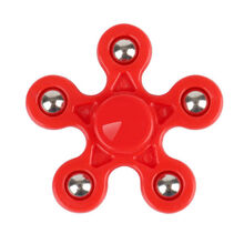 指尖陀螺儿童男孩合金解压指间手指陀螺上课无聊减压玩具ljf 红色 3个