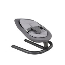 婴儿摇摇椅婴儿摇椅手动哈趣新生儿童多功能哄娃睡神器宝宝安抚摇篮婴儿摇篮哄娃神器摇摇椅 灰色配灰色垫