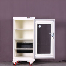 竞悦 防潮柜超大容量电子工业级低湿干燥柜电子防潮箱干燥箱电子芯片元器件防潮储存柜  白色防潮柜 160L单开门910*450*450 尺寸:白色防潮柜