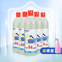 现货 84消毒液500ml含氯消毒液家用衣瓶家用衣物漂白宠物宾馆餐具瓜果蔬菜 一瓶装带一个喷壶