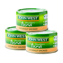 JOHN WEST 西部约翰 三文鱼罐头 金枪鱼罐头即食健身95g三明治沙拉饭团材料 烟熏 金枪鱼 三罐烟熏金枪鱼95g