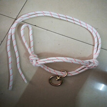 其六牛笼头缰绳马牛项圈手工编织牛笼头套拴牛绳子牛头套大小可调 12mm尼龙绳