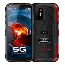CONQUEST征服S20 5G全网通双卡双待三防智能户外防水手机4800万四摄夜视超长待机手持终端 8G+256G红色