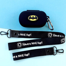 巨力仕 耳机套适配Bose QuietComfort/Sport Earbuds真无线蓝牙耳机保护套 黑套-蝙蝠侠+挂绳（无公仔支架） 【bose博士QuietComfort消噪】保护套