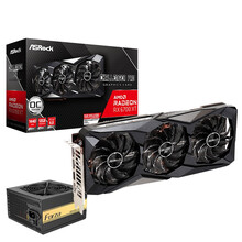 华擎（ASRock）AMD RX 6700XT/6800XT/6900XT 7nm 电竞游戏显卡 华擎RX6700XT CLP+金牌650W直出电源