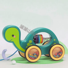 宝宝拉绳牵引拖拉学步萌兔可爱有趣的拉线动物车学步神器早教儿童女孩男孩玩具六一儿童节礼物 乌龟水手(简装)