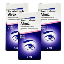【JD物流】香港直邮Bausch&Lomb博士伦Alrex眼药水5ml 博士伦Alrex眼药水5ml*3瓶