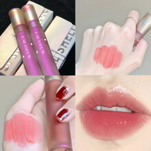 【第二支10元~】贝壳镜面酵水光唇釉果汁色口红玻璃唇彩蜜女小众唇釉 03#桃心水母