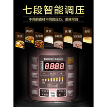 美的（Midea）电压力锅6L升家用双胆电饭煲电高压锅全自动大容量 〖尊享版〗香槟金