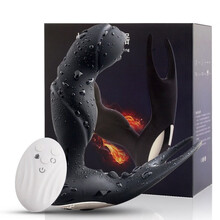 姬欲 按摩器后庭男用自慰器同志按摩棒sm私处锁精肛塞另类玩具情趣用品工具保密发货 夹蛋充电款【自动扣动+震动+加温+无线遥控】