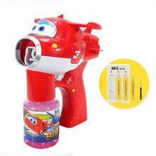 美高乐超级飞侠泡泡机儿童玩具乐迪泡泡枪全自动电动吹泡泡带音乐灯光泡泡水3-6岁玩具礼物 超级级飞侠泡泡枪【充电套装+5包浓缩液】