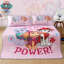 迪士尼汪汪队冰雪奇缘爱莎米奇米妮儿童乳胶凉席卡通夏季三件套宝宝冰丝/席套件可水洗夏天席子 三个好朋友-乳胶凉席 1.2m（4英尺）床