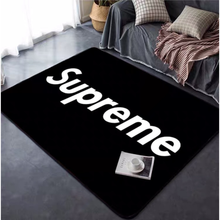 【品质保证】电竞椅地毯 white鞋店地毯卧室网红潮牌地毯电竞椅客厅潮流创意个性 黑色 50*80厘米【】