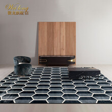 微龙 现代简约风土耳其进口地毯客厅沙发毯茶几垫轻奢房间床前毯卧室床边毯 7011B灰 1600MM*2300MM