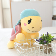 小孩子布娃娃女生睡觉抱趴趴小乌龟毛绒玩具公仔睡觉抱枕布娃娃海龟玩偶女生孩子礼物 浅紫色 25厘米