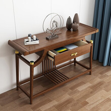 新府巧匠 金丝檀木全实木玄关柜隔断柜可储物现代简约门厅柜储物柜 玄关柜