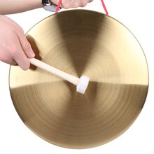 音域 RANGE 铜锣开道锣三句半道具乐器大锣防洪预警锣 喜庆锣鼓乐器风水锣 民族乐器42CM