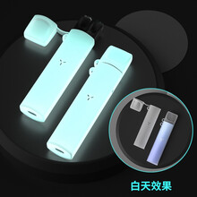 上凯 适用于柚子二代保护套一代透明全包烟杆防尘帽12代通用充电盒金属挂绳链便携挂脖男女oo 柚子1/2代【夜光】液态硅胶保护套+挂绳