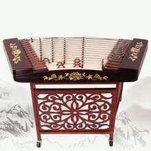 402扬琴乐器 红花梨木扬琴 初学 入门 五码十音 演奏杨琴 仿红木贴花402