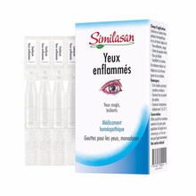 瑞士Similasan雪岚杉干眼沙眼流泪预防近视阿托品滴眼液 J.D香港发货 缓解发炎红肿滴眼液次抛型0.4ml*20支