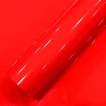 汽车改色膜全车车身改色亮光膜摩托车模贴纸整车内饰贴膜改装贴纸 高亮红色 1.52米宽*50厘米长
