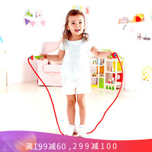 Hape儿童跳绳3-6-10岁可爱卡通木制柄跳绳幼儿园小学生男女小孩室内外跳跃玩具儿童节礼物 快乐小丑跳绳 E8336