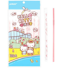 京东超市	
HelloKitty 吸管一次性独立包装可弯曲儿童孕妇喝水牛奶果汁100只K-8178