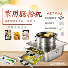 凯阅肠粉机商用迷你型家用不锈钢抽屉式 双层蒸肠粉炉早餐节能全自动燃气布拉肠专用设备 双层肠粉机带多功能蒸格