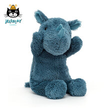 jellycat 2021新品软绵犀牛可爱公仔毛绒玩具睡觉小玩偶生日礼物 软绵犀牛 H29 X W12 CM