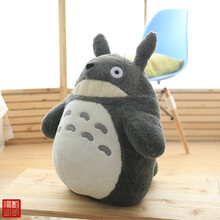 日本龙猫公仔宫崎骏动漫毛绒玩具大号玩偶抱枕女友儿童礼物男布娃娃玩偶礼物送女友 龇牙款 40厘米(收藏加购优先发货)