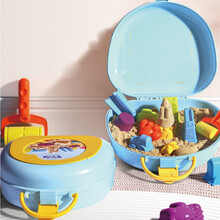 美乐（JoanMiro）儿童太空星空魔力沙动力沙玩具沙子沙盘沙滩套装3岁以上 星空沙动物城堡套装-4斤原色黄沙