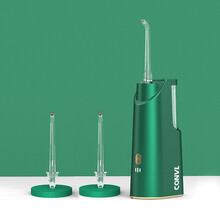 万人迷飞利浦冲牙器电动水牙线同款洗牙器正畸适用牙齿牙结石家用便携式 牛油果绿UVC水箱消毒 送喷嘴*5