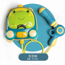 儿童背包水枪玩具夏季户外沙滩戏水打水仗抽拉式高压喷射水枪男孩女孩六一儿童节礼物 豆逗蛙背包水枪（大号）