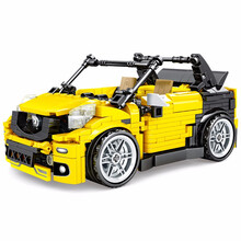 森宝（SEMBO）儿童城市汽车跑车模型兼容乐高拼装拼插积木玩具积械密码系列巴博斯敞篷车 701403