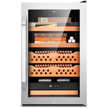 茄龙（CIGARLOONG）CL-65C雪茄柜恒温保湿电子雪茄保湿柜雪松木层架雪茄盒 CL-68C银色2+2(恒温恒湿)