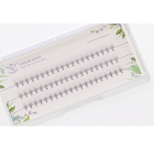 梦鹿假睫毛女仿真自然嫁接贴下眼睫毛单簇套装超软鱼尾分段式美睫 11mm(0.05朵毛)