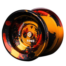 合金悠悠球溜溜球男孩比赛专用铝合金金属花式竞技金属死神睡眠王抗震耐摔死睡眠yoyo球 黑金红