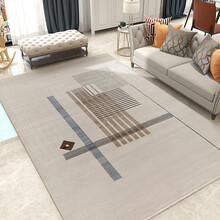 瑰丽易秀 客厅地毯茶几地毯现代轻奢地毯客厅沙发茶几毯卧室床边毯新中式北欧风格简约地毯卧室床边毯易清理 悦木林风 2m*2.9m